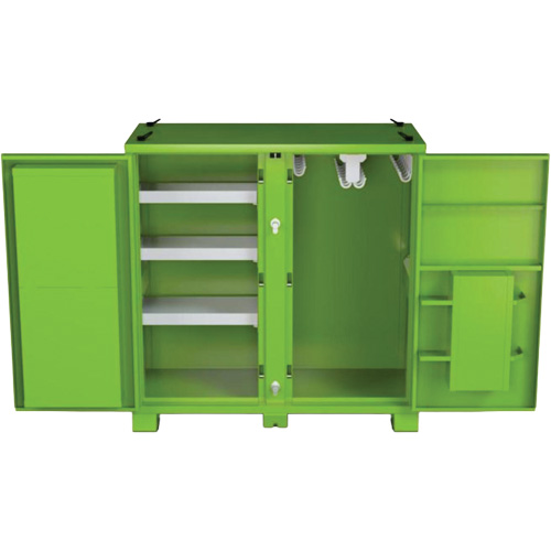 Armoire de rangement d'&eacute;PI sur place, Acier, Vert lime haute visibilit&eacute; Toolneeds Inc.