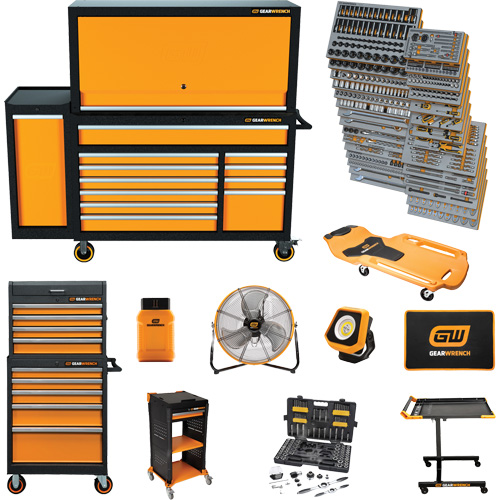 Jeu d'outils pour maître m&eacute;canicien MEGAMOD dans des plateaux en mousse modulaire de premi&egrave;re qualit&eacute; avec rangement pour les outils et l&eacute;quipement datelier, 1331 morcea Toolneeds Inc.