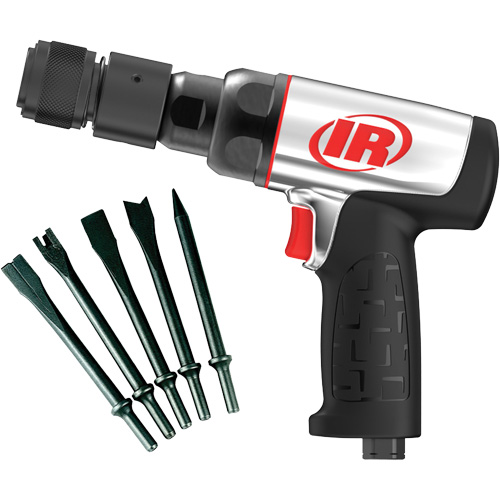 Heavy-Duty Air Hammer with Chisels, 16.2 CFM, 1/4" NPT, 3330 BPM, 3/4" x 2-1/2" (0.0mm x 0.0mm) Toolneeds Inc.