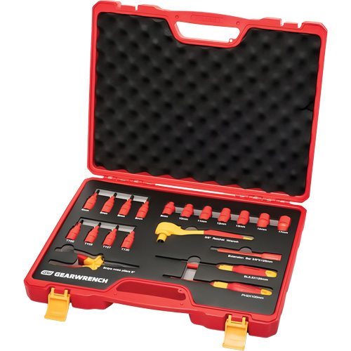 3/8" Drive VDE Insulated Tool Set, 1000 V, 20 Pcs Toolneeds Inc.