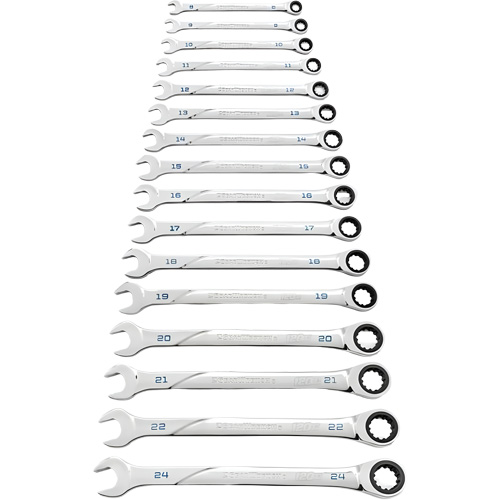 120XP Universal Spline XL Wrench Set, Ratcheting Combination, 16 Pieces, Metric Toolneeds Inc.