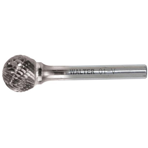 Double Cut Ball Nose Burr, SD-42, 1/8" Dia., 1/8" Shank, 1/8" Depth of Cut Toolneeds Inc.