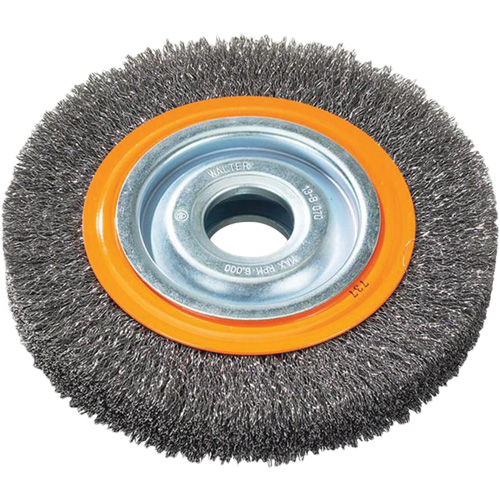 Brosse rotative, 7" dia., Fils 0,118", Arbre 1-1/4" Toolneeds Inc.