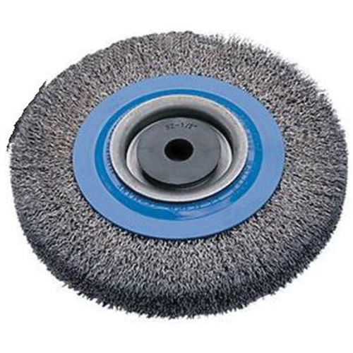 Brosses rotatives &agrave; fils torsad&eacute;s d'&eacute;tabli, 6" dia., Fils 0,0118", Arbre 1/2" - 1-1/4" Toolneeds Inc.