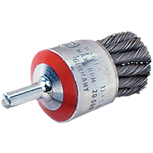 Mounted Knot-Twisted Wire Brush, 1-1/8" Dia., 0.02" Wire Dia., 1/4" Shank Toolneeds Inc.
