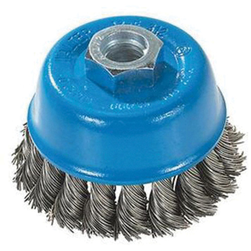 Knot-Twisted Wire Cup Brush, 3" Dia. x M10x1.25 Arbor Toolneeds Inc.