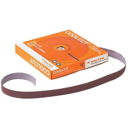 Papier abrasif manuel Coolcut, Oxyde d'aluminium, 1-1/2" la x 150' lo, Grain P60 Toolneeds Inc.