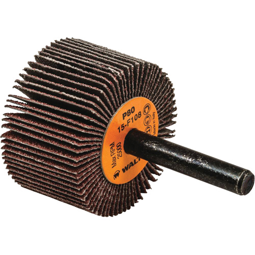 Flap Wheels-Coolcut Flap Wheels, Aluminum Oxide, 80 Grit, 1-1/2" x 1" x 1/4" Toolneeds Inc.