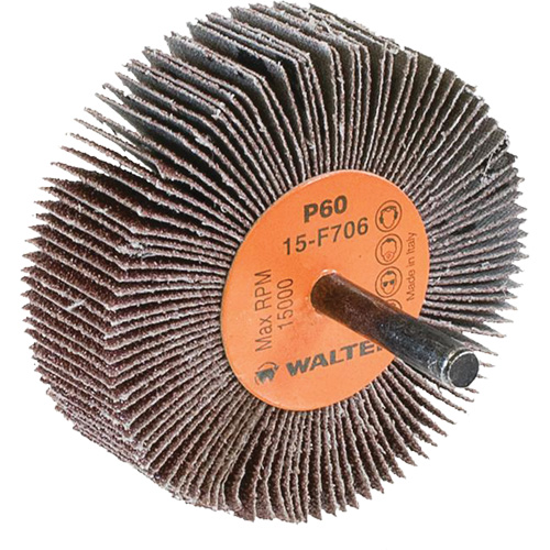 Flap Wheels-Coolcut Flap Wheels, Aluminum Oxide, 60 Grit, 3" x 1" x 1/4" Toolneeds Inc.