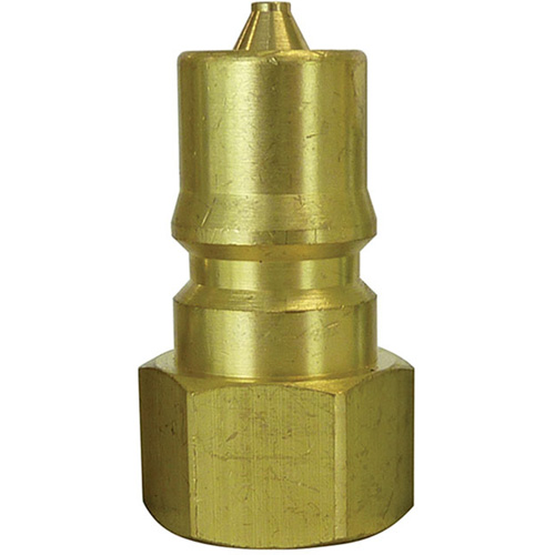 Hydraulic Quick Coupler Plug, 1" Dia., Brass Toolneeds Inc.