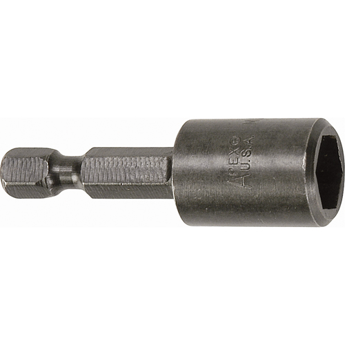 Tourne-&eacute;crou pour vis SAE de feuille m&eacute;tallique, Embout 3/8", Prise 1/4", 1-3/4" lo, Magn&eacute;tique Toolneeds Inc.