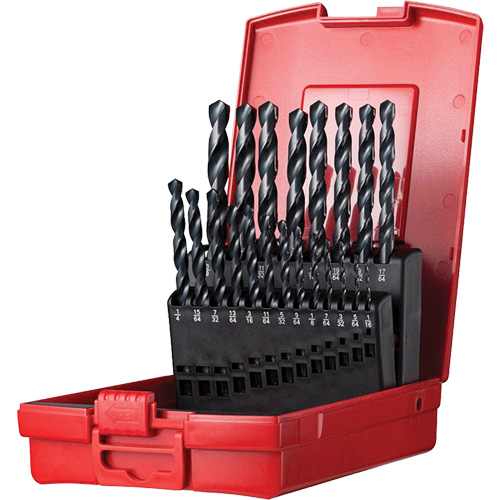 Jobber Length Drill Bit Set, 21 Pieces, High Speed Steel Toolneeds Inc.