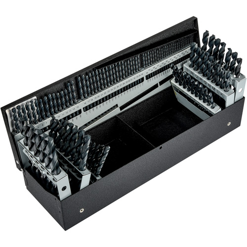 Jeu de forets s&eacute;rie courte combin&eacute;s, 115 morceaux, Acier rapide Toolneeds Inc.