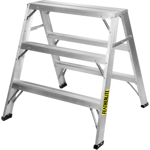 Industrial-Duty Sawhorse, 3' H x 33.3125" W x 31.50" D, 300 lbs. Capacity, Aluminum Toolneeds Inc.