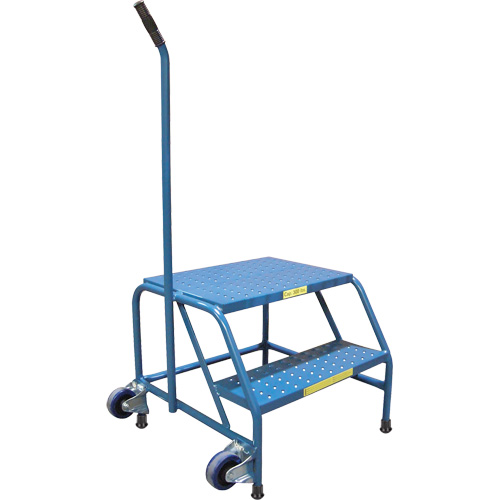 Escabeaux roulants Tilt-N-Roll, 2 marche(s), 24" l x 29" la x 19" h, Capacit&eacute; 300 lb Toolneeds Inc.
