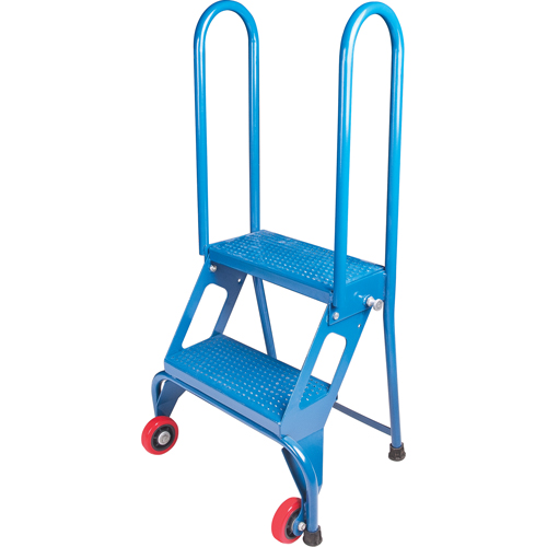 Portable Folding Ladder, 2 Steps, Perforated, 20" High Toolneeds Inc.