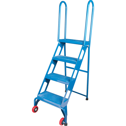 Portable Folding Ladder, 4 Steps, Perforated, 40" High Toolneeds Inc.