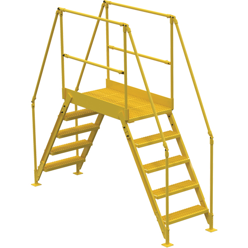 Crossover Ladder, 103-1/2" Overall Span, 50" H x 48" D, 24" Step Width Toolneeds Inc.