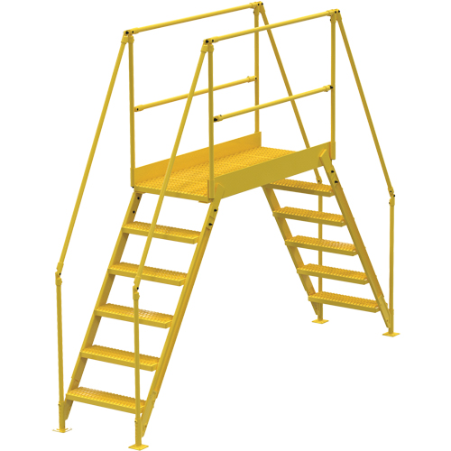 Crossover Ladder, 128" Overall Span, 60" H x 60" D, 24" Step Width Toolneeds Inc.