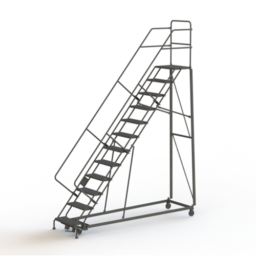 &eacute;chelles robustes en angle de s&eacute;curit&eacute;, 12 marches, Perfor&eacute;, Inclinaison 50°, Hauteur 120" Toolneeds Inc.