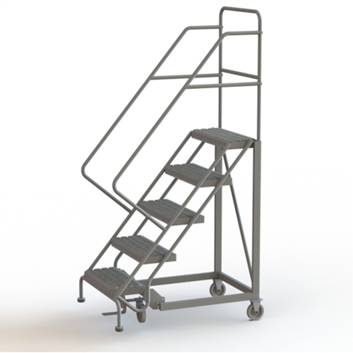 &eacute;chelles en angle de s&eacute;curit&eacute;, 5 marches, Stri&eacute;, Inclinaison 50°, Hauteur 50" Toolneeds Inc.
