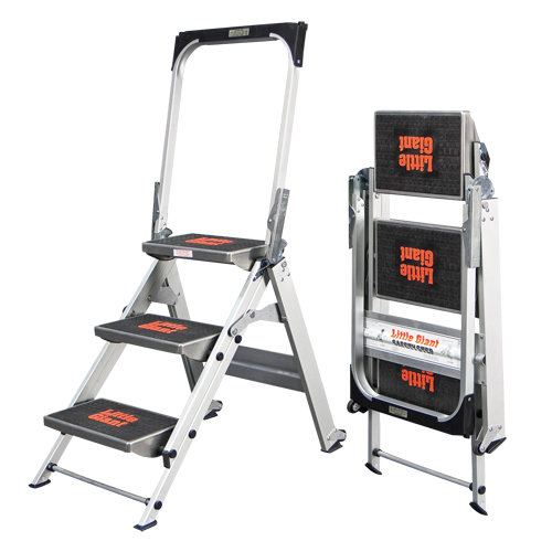 Safety Stepladder with Bar & Tray, 2.2', Aluminum, 300 lbs. Capacity, Type 1A Toolneeds Inc.