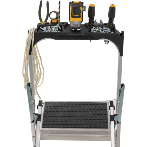 Tilt & Roll Step Stool Ladder, 2 Steps, 23" x 21" x 34.50" High Toolneeds Inc.