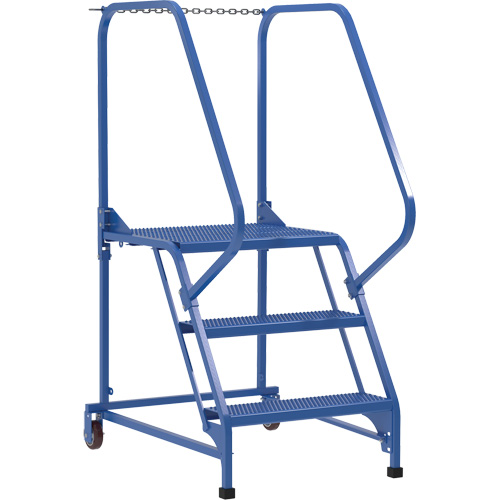 Maintenance Ladder, 3 Steps, 23-9/16" Step Width, 30" Platform Height, Steel Toolneeds Inc.