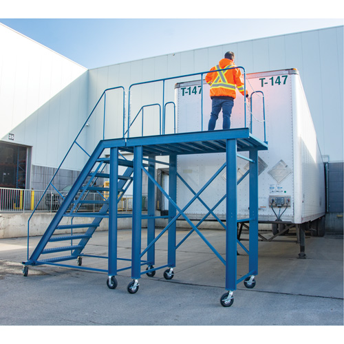 &eacute;chelle &agrave; neige, Acier, 10 Marches, 99" ha, 85-1/2" p, 48" Marche, Stri&eacute; Toolneeds Inc.