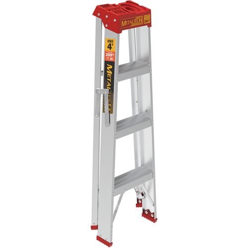 Step Ladder, 4', Aluminum, 200 lbs. Capacity, Type 3 Toolneeds Inc.