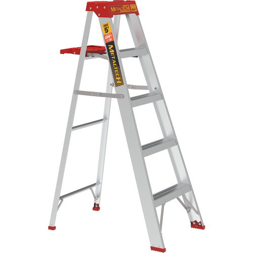 Step Ladder with Paint Tray, 5', Aluminum, 200 lbs. Capacity, Type 3 Toolneeds Inc.