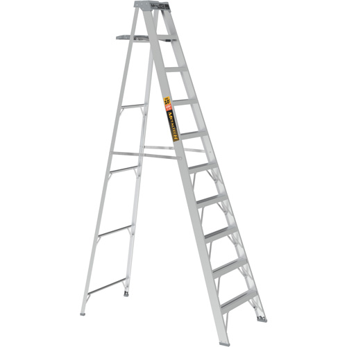 Step Ladder with Paint Tray, 10', Aluminum, 225 lbs. Capacity, Type 2 Toolneeds Inc.