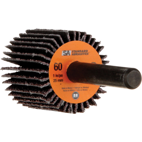 Meule &agrave; lamelles Standard Abrasives, Oxyde d'aluminium, Grain 60, 1" x 1" x 1/4" Toolneeds Inc.