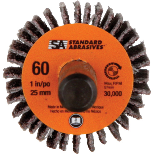 Meule &agrave; lamelles Standard Abrasives, Oxyde d'aluminium, Grain 60, 1" x 1" x 1/4" Toolneeds Inc.