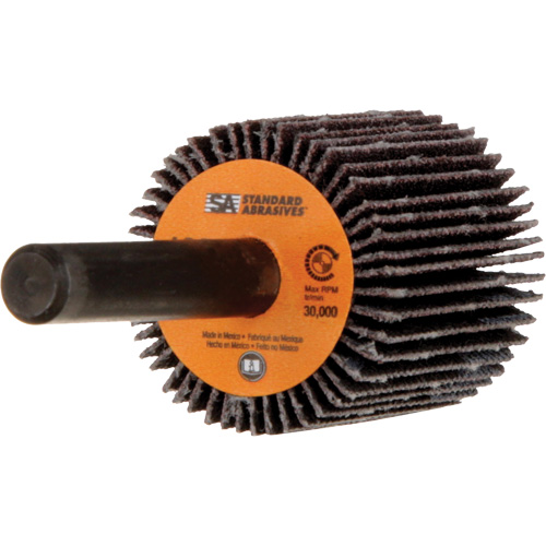 Meule &agrave; lamelles Standard Abrasives, Oxyde d'aluminium, Grain 120, 1" x 1" x 1/4" Toolneeds Inc.