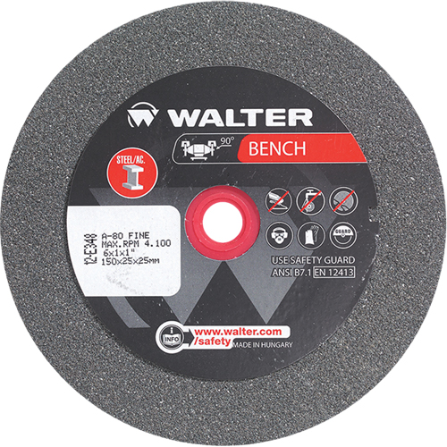Bench Grinding Wheels, 6" x 1", 1" Arbor, 1 Toolneeds Inc.