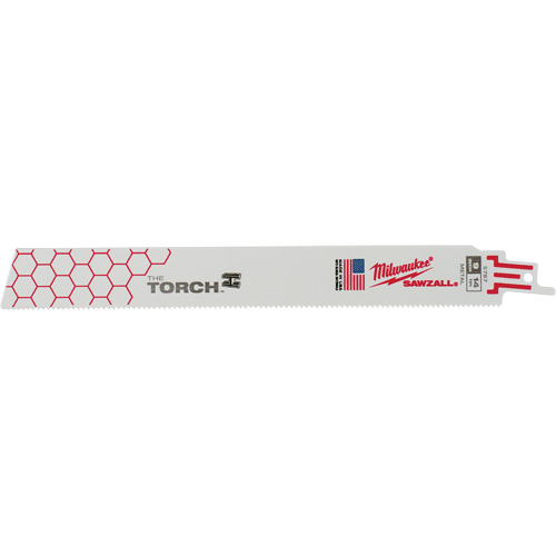 The Torch Sawzall&reg; Blades, Bi-Metal, 14 TPI, 9" L x 1" W Toolneeds Inc.