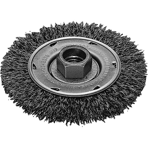 Disque m&eacute;tallique &agrave; fils torsad&eacute;s, Dia. 4", Fils 0,02", Arbre 5/8"-11, Acier inoxydable Toolneeds Inc.