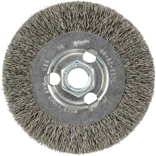 Disque &agrave; fils cr&ecirc;p&eacute;s, 4" dia., Fils 0,12", Arbre 5/8"-11 Toolneeds Inc.