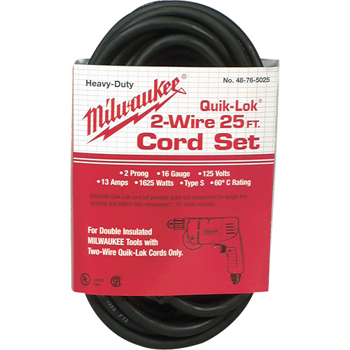2-Wire Quik-Lok&reg; Cord Toolneeds Inc.