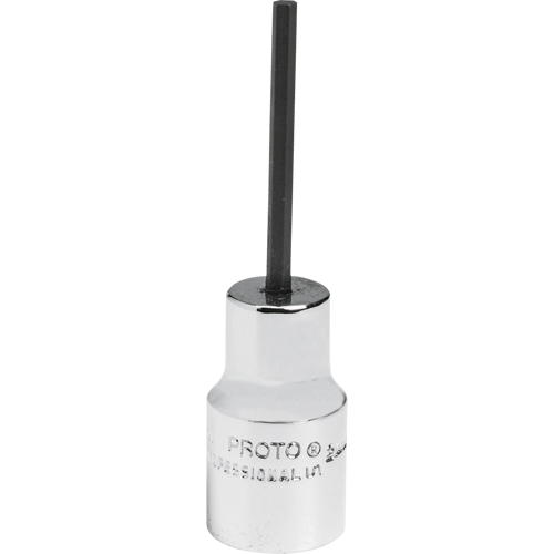 Standard Bit Socket, Hex, 2.5 mm x 1-7/8" L, 1/4" Drive Toolneeds Inc.