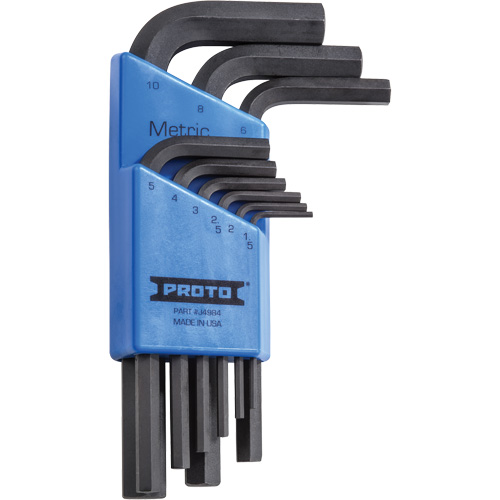 Short-Arm Hex Key Set, 9 Pcs., Metric Toolneeds Inc.