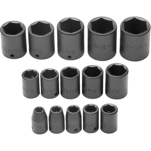 Socket Set, 6 Pcs, Impact, 1/2" Drive Size Toolneeds Inc.