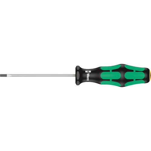 Slotted Screwdriver, 3/32" Tip, Round, 5-11/16" L, Plastic Handle Toolneeds Inc.