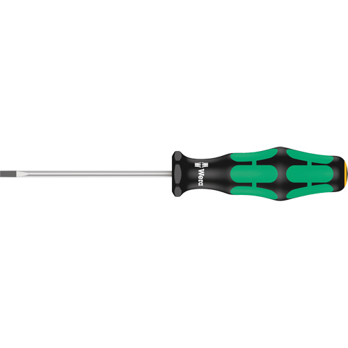 Slotted Screwdriver, 1/8" Tip, Round, 6-5/16" L, Plastic Handle Toolneeds Inc.