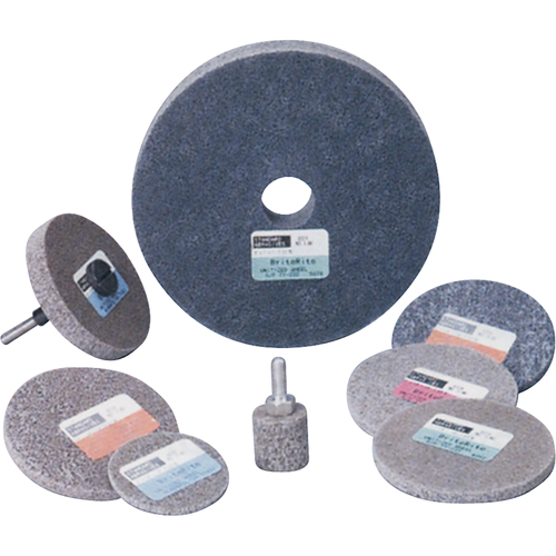 Meule homog&egrave;ne &agrave; faible densit&eacute; de s&eacute;rie 500 Standard Abrasives, 3" x 1/4", Arbre de 1/4", Grain de Moyen, Oxyde d'aluminium Toolneeds Inc.