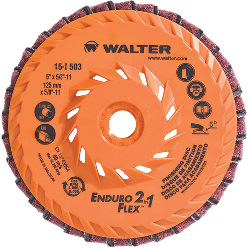 Meule &agrave; lamelles Enduro-Flex 2-in-1, 5" x 5/8"-11, Grain 80, C&eacute;ramique Toolneeds Inc.