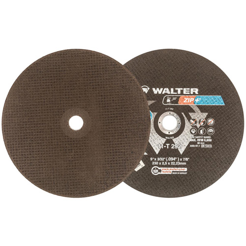 Zip+Xtra Heavy-Duty Cut-Off Wheel, 9" x 3/32", 7/8" Arbor, Type 1, Aluminum Oxide, 6600 RPM Toolneeds Inc.