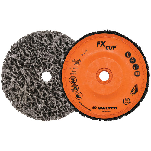 FX Cleaning Cup Disc, 5" Dia., Aluminum Oxide Toolneeds Inc.