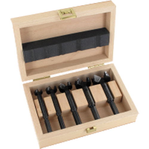 Bormax Forstner Bit Kits in a Wooden Box, 5 Pieces, High Carbon Steel Toolneeds Inc.